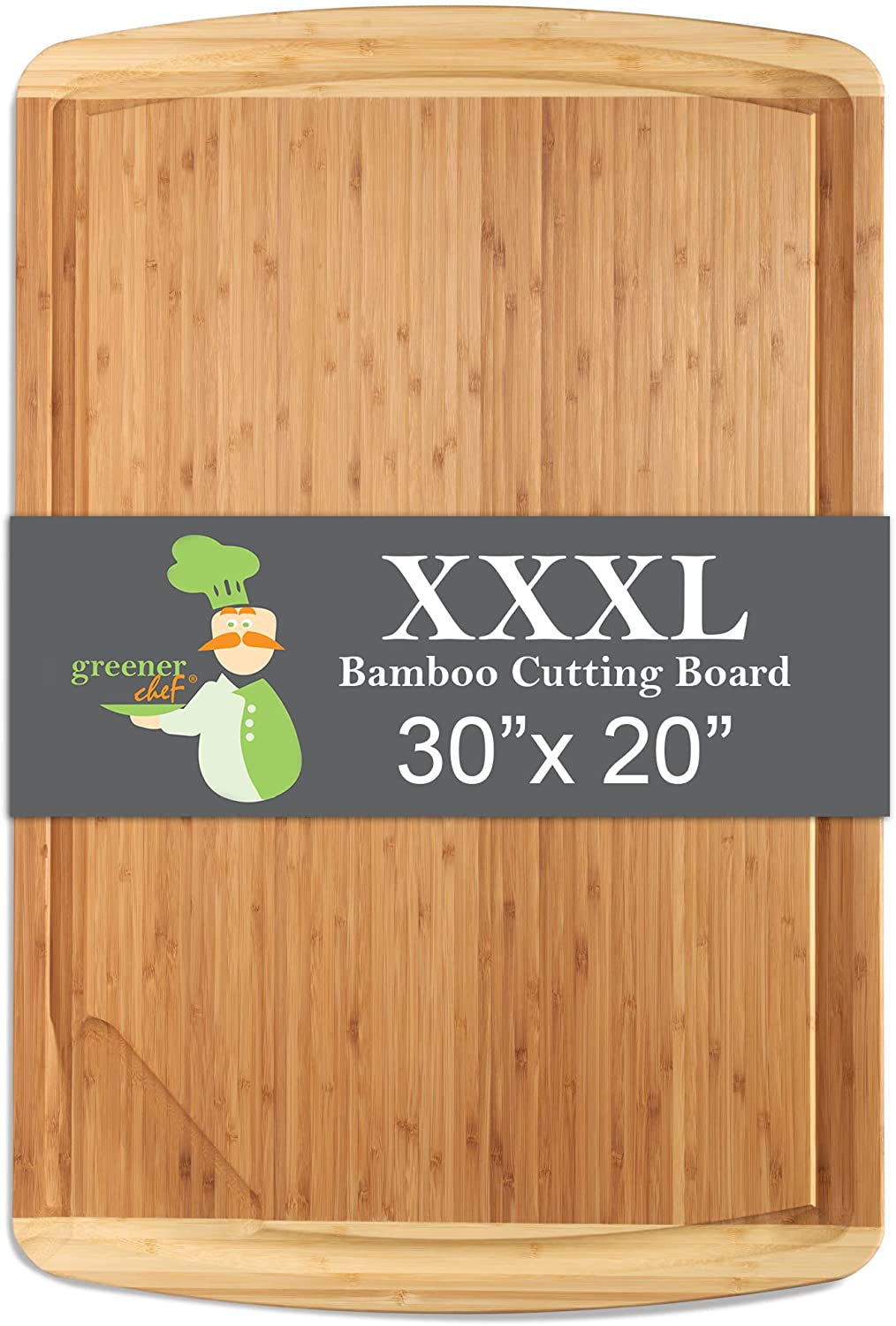 30 x 20 Inch MASSIVE XXXL Extra Large Bamboo Cutting Board