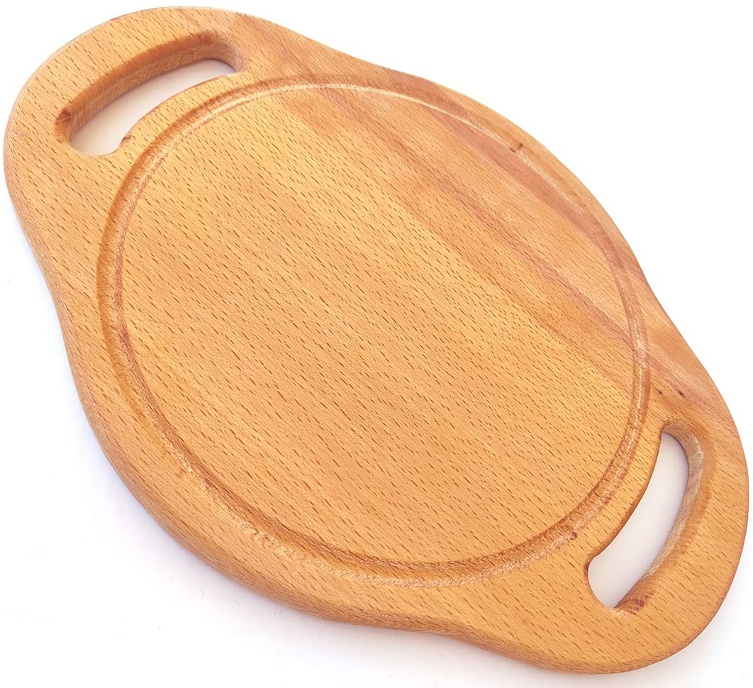 ECOSALL Solid Wood Round Serving Board