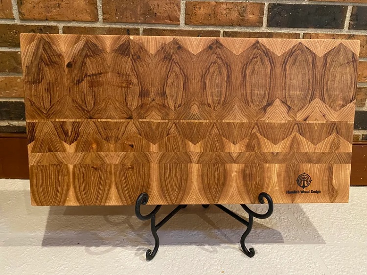 Hamlins Wood Design Hickory End-grain Cutting Board
