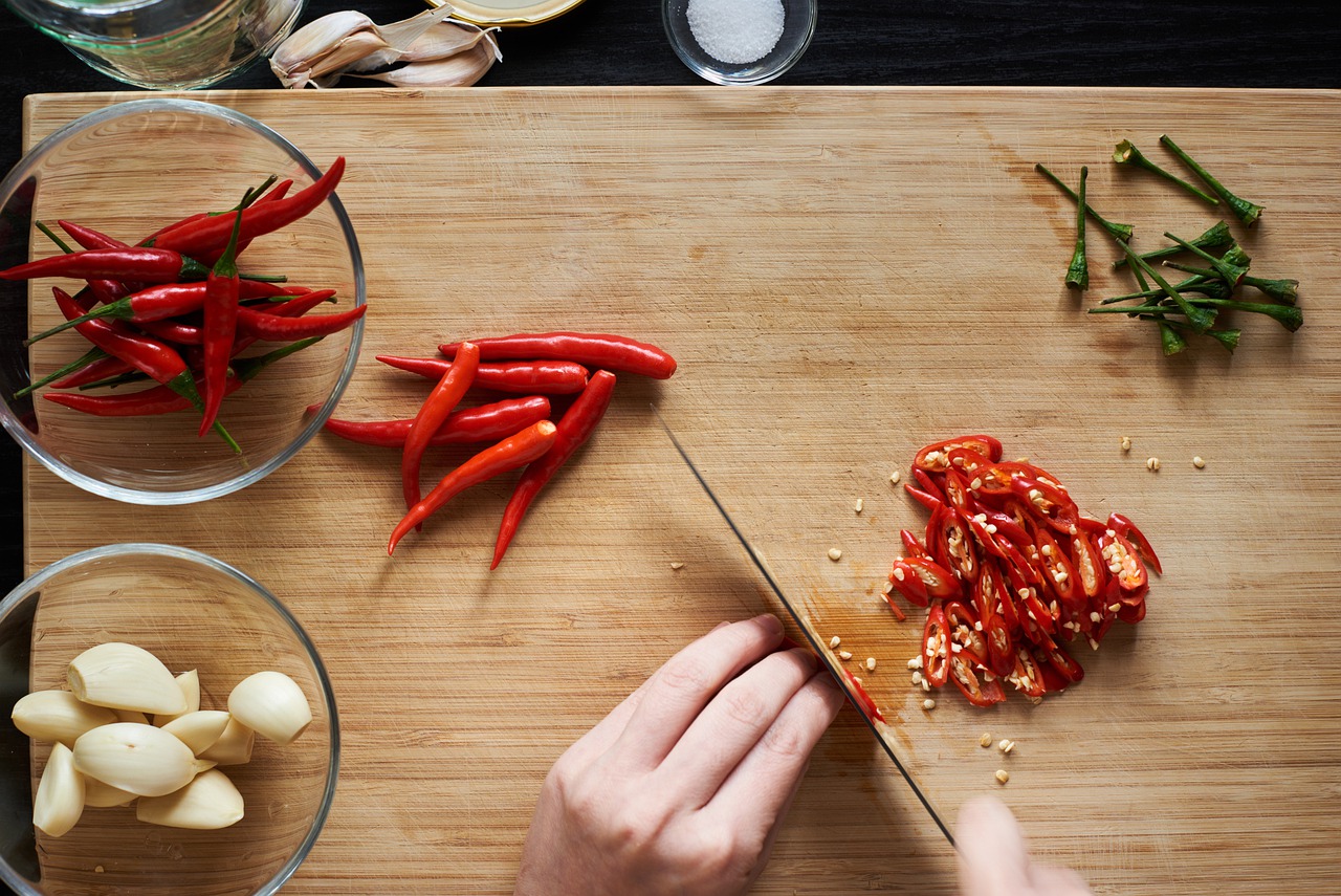 cutting board chilli
