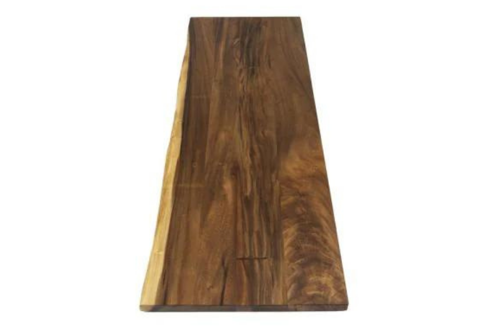 Hardwood Reflections Acacia Butcher Block with Mineral Oil and Live Edge