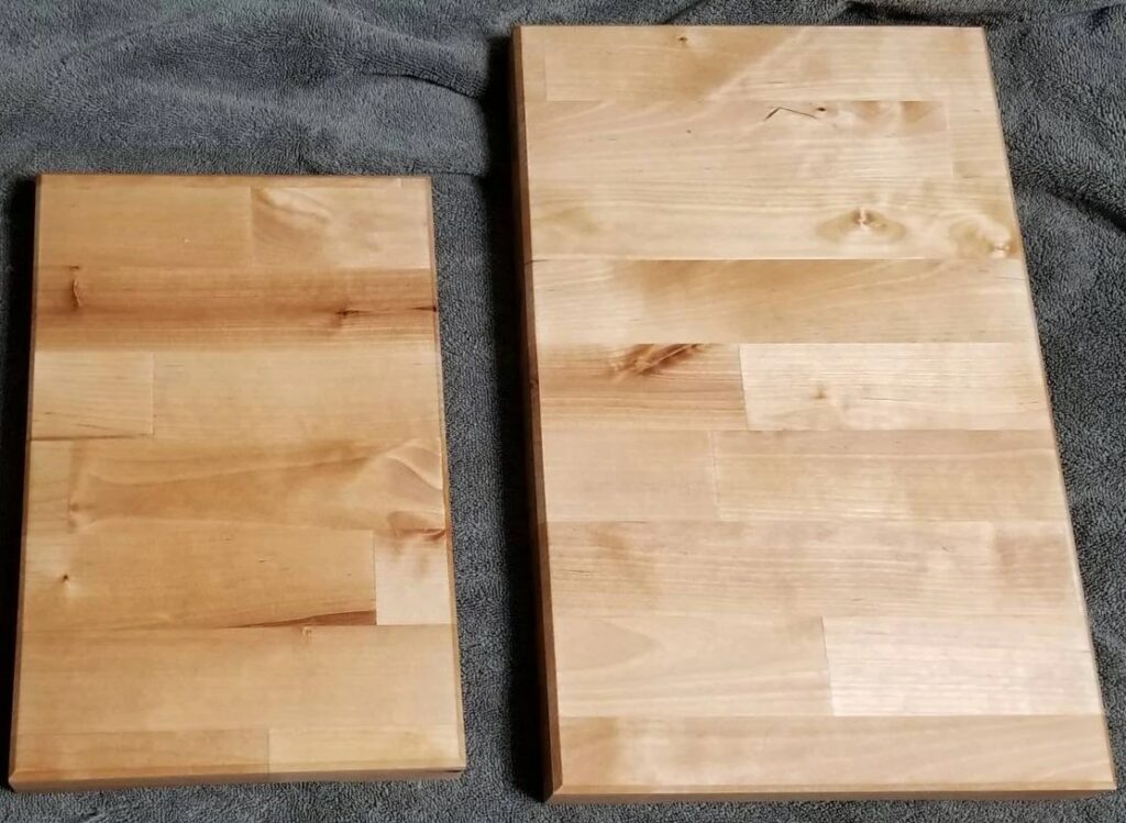 two end grain butcher block cutting boards